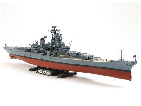 Tamiya 1350 Us Missouri Battleship Kit Circa 1991 78029