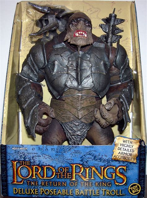 Battle Troll Figure Deluxe Poseable Lord Rings Return King