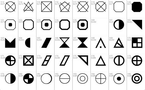 Esri Geometric Symbols Windows Font Free For Personal