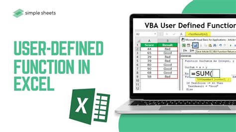 User Defined Functions In Excel