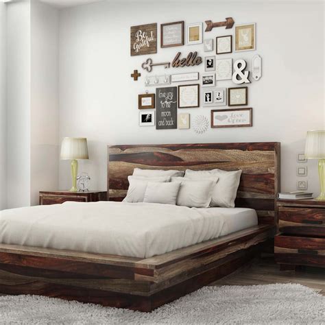Contemporary Wood Platform Bed Wooden Platform Bed Frame And