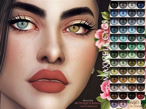 Pralinesims Maxwell Eyes N103 Heterochromia Non Default Sims 4