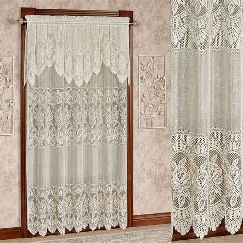 Easy Style Adelina Lace Curtain Panel With Attached Valance