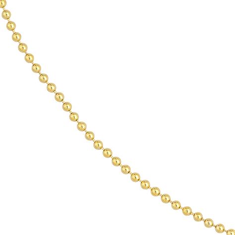 K Yellow Gold In Bead Chain Mm Y Zm Joy Jewelers