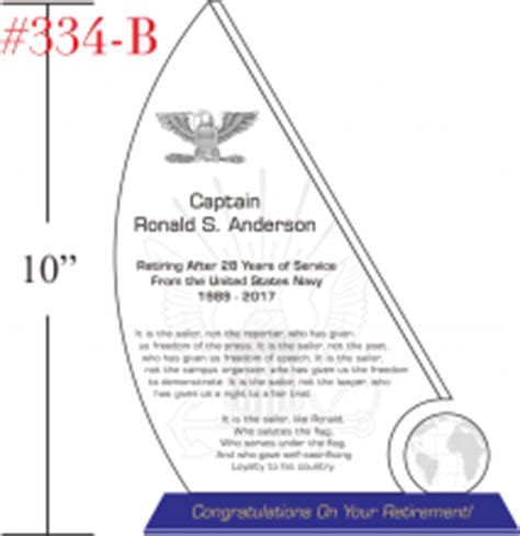 We found ourselves adventure we. Navy Retirement Gift - Crystal Central
