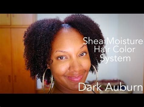 My hair wasn't too red but it did scream 'look at me!' i loved it so far. Shea Moisture Hair Color System | Dark Auburn - YouTube