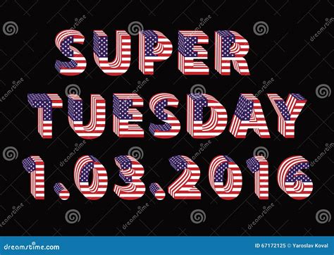 Super Tuesday Results Map Royalty Free Stock Image 4247098