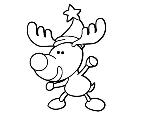 Dibujo de Reno pequeño para Colorear Dibujos de renos, Dibujo de