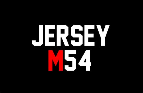 Jersey M54 Font Free Font