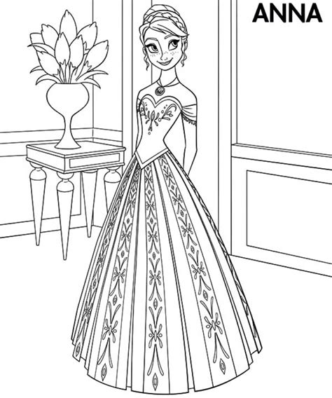 Get This Disney Frozen Coloring Pages Princess Anna 53790