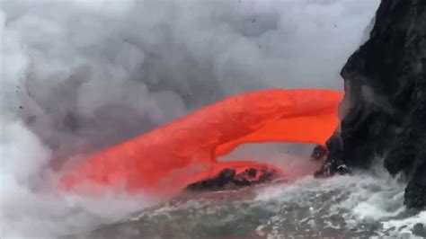 Lava Vs Water What Happens When Magma Meets Water Explosion Youtube