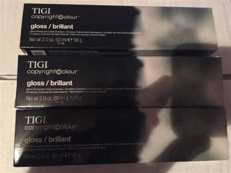 Tigi Copyright Colour Gloss Demi Permanent Cream Hair Colour Perfect