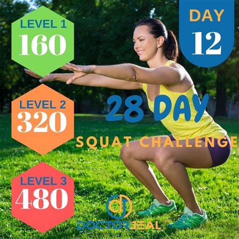 28 Day Squat Challenge Targets Female 12 Doctorjeal