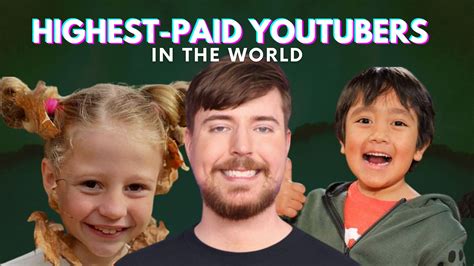 Top 10 Highest Paid Youtubers In The World 2023