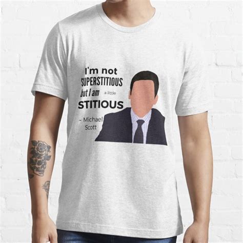 Superstitious Michael Scott The Office Us T Shirt For Sale By