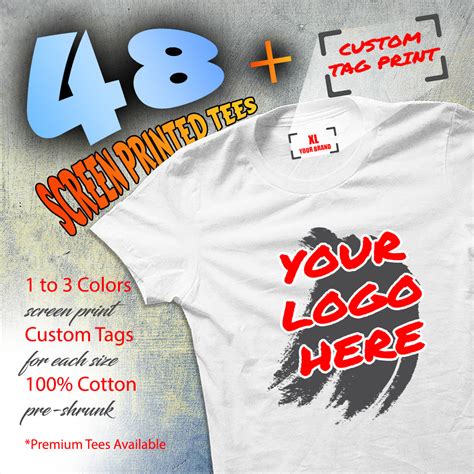 48 Screen Printed Tees Front Print And Tag Prints Millionaire Grind