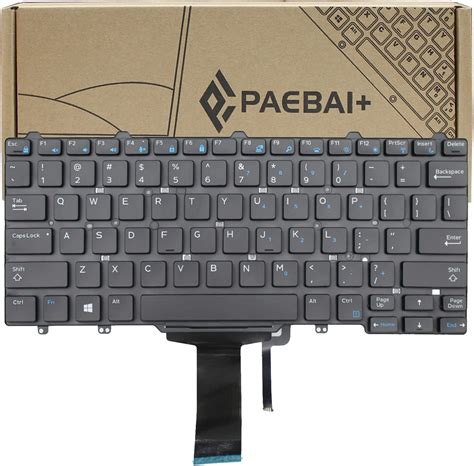 Paebai Replacement Laptop Keyboard Backlight For Dell