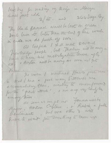 Letter To Helen Thomas First World War Poetry Digital Archive