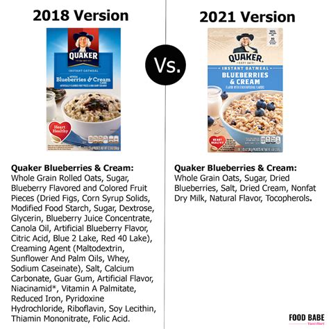 Quaker Oatmeal Nutrition Label 34 Quaker Oats Nutritional Label Label
