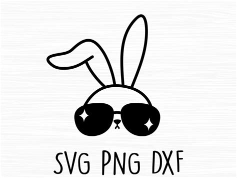 Bunny With Sunglasses Svg Cool Bunny Svg Rabbit With Etsy