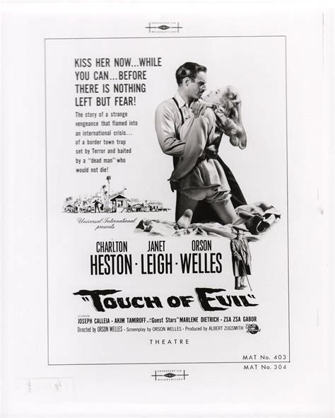touch of evil 1958 u s art photo janet leigh film posters charlton photo art border touch