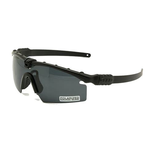 Polarized Army Sunglasses Ballistic Military Goggles Combat War Game Eye Shield Black