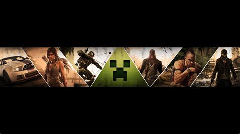 Youtube Banner Template No Text X For Gaming Gaming Banner