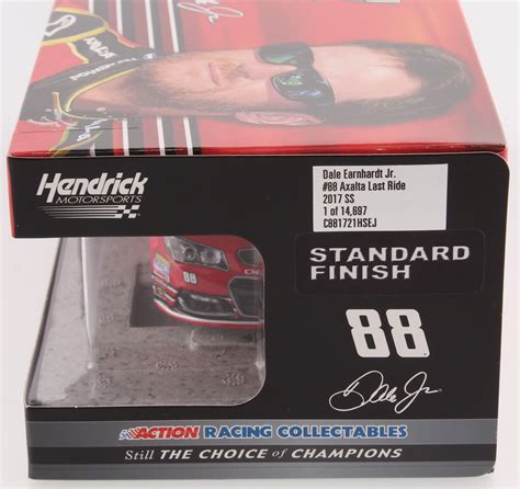 Dale Earnhardt Jr Signed 2017 88 Axalta Last Ride 124 Le Premium