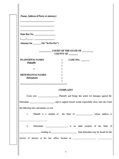 Sample Medical Malpractice Complaint Complete With Ease Airslate Signnow