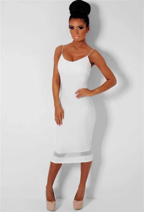 White Bodycon Midi Dress Plus Size And Fashion Forecasting 2017 Fashionmora