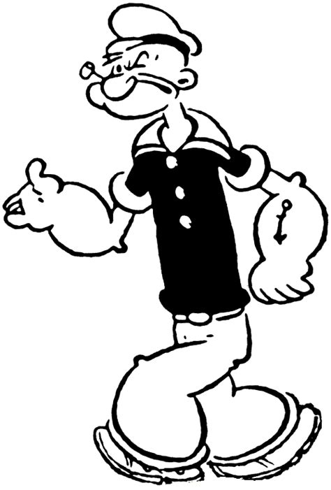 Desenho De Marinheiro Popeye Andando Para Colorir Tudodesenhos My Xxx