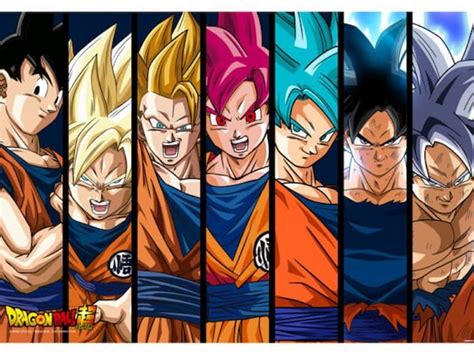 Dragon Ball Esta Imagen Fusiona Todas Las Transformaciones De Goku Y