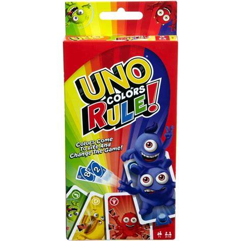 Uno Colors Rule Card Game