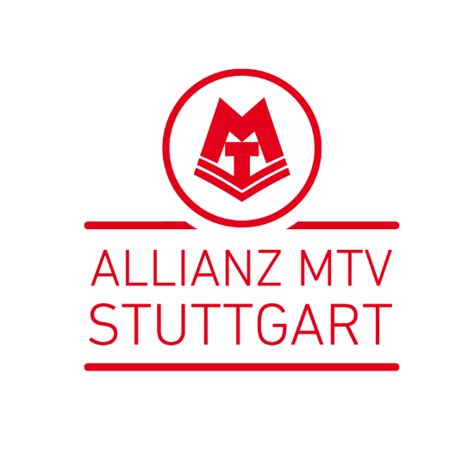Allianz MTV Stuttgart Fanshop. Aufkleber rund Allianz MTV Stuttgart Logo transparent