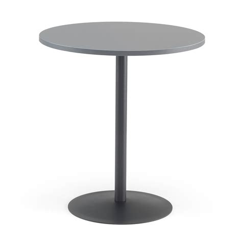 Round Café Table With A Durable Surface Finish The Table Has A Solid