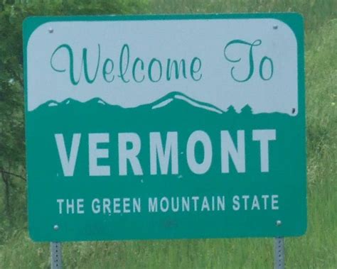 Vermontthe Green Mountain State Mountain States State Signs Vermont