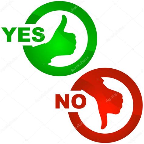 Yes And No Icon — Stock Vector © Studiom1 1439999