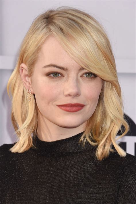 Ms stone has a whole lot of fun being cookie and means, sometimes together. Emma Stone Wavy Golden Blonde Loose Waves Hairstyle ...