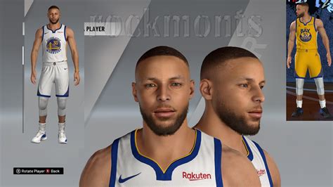 Stephen Curry Cyberface Hair And Body Model Current Look V By Emnashow FOR K