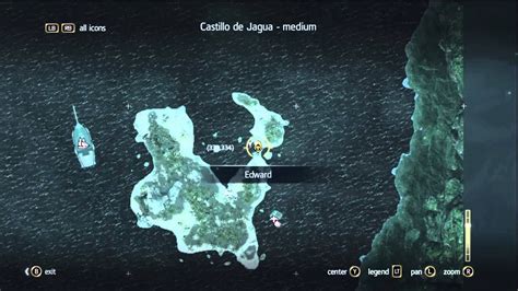 Assassins Creed 4 Black Flag Treasure Map Location 327 334 Youtube
