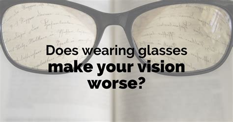 Does Wearing Glasses Make Your Eyes Worse Arlo Wolf Eyewear