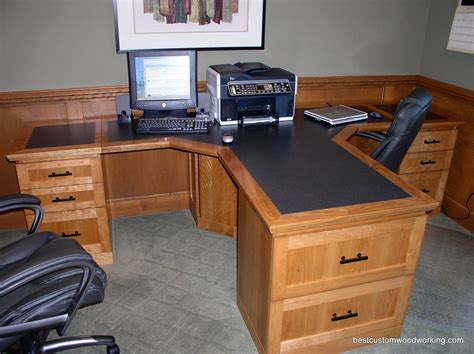 Flickrp7dyhyr Custom Cherry Partner Desk Two Person