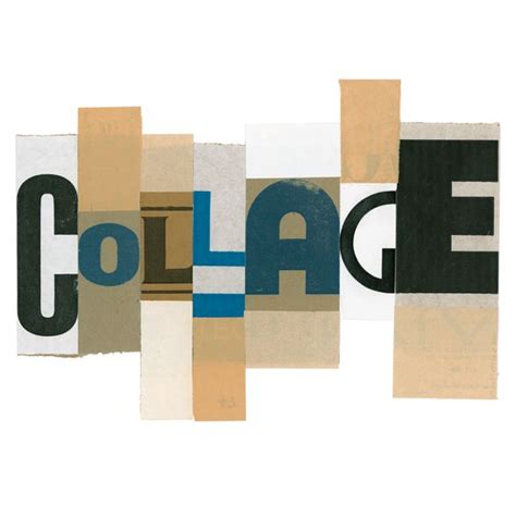 Collage Of Collage Typography Poster Design Collage Design Word Collage