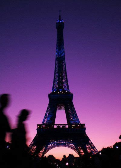Pin By Alba Design On Purple Eiffel Tower At Night Eiffel Tower