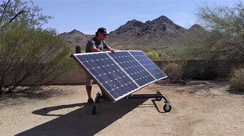 Grid Eraser Portable Solar Panel Array Cart Youtube