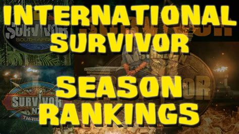 International Survivor Season Rankings Youtube