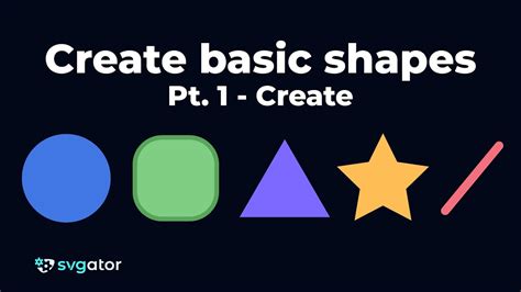 Creating Basic Shapes 1 Svgator Youtube