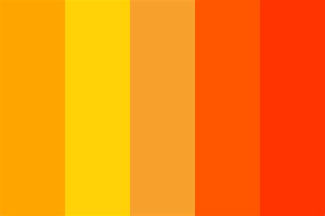 Jester red and fiesta could even work as a duotone style design that ever so slowly blends together. Different orange colors Color Palette