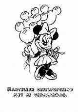 Mouse Minnie Disney Coloring Mickey Nl Kleurplatenenzo sketch template