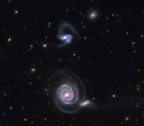 Bootes Arp 297 Is A Quartet Of Galaxies Consisting Of Ngc 5752 Ngc